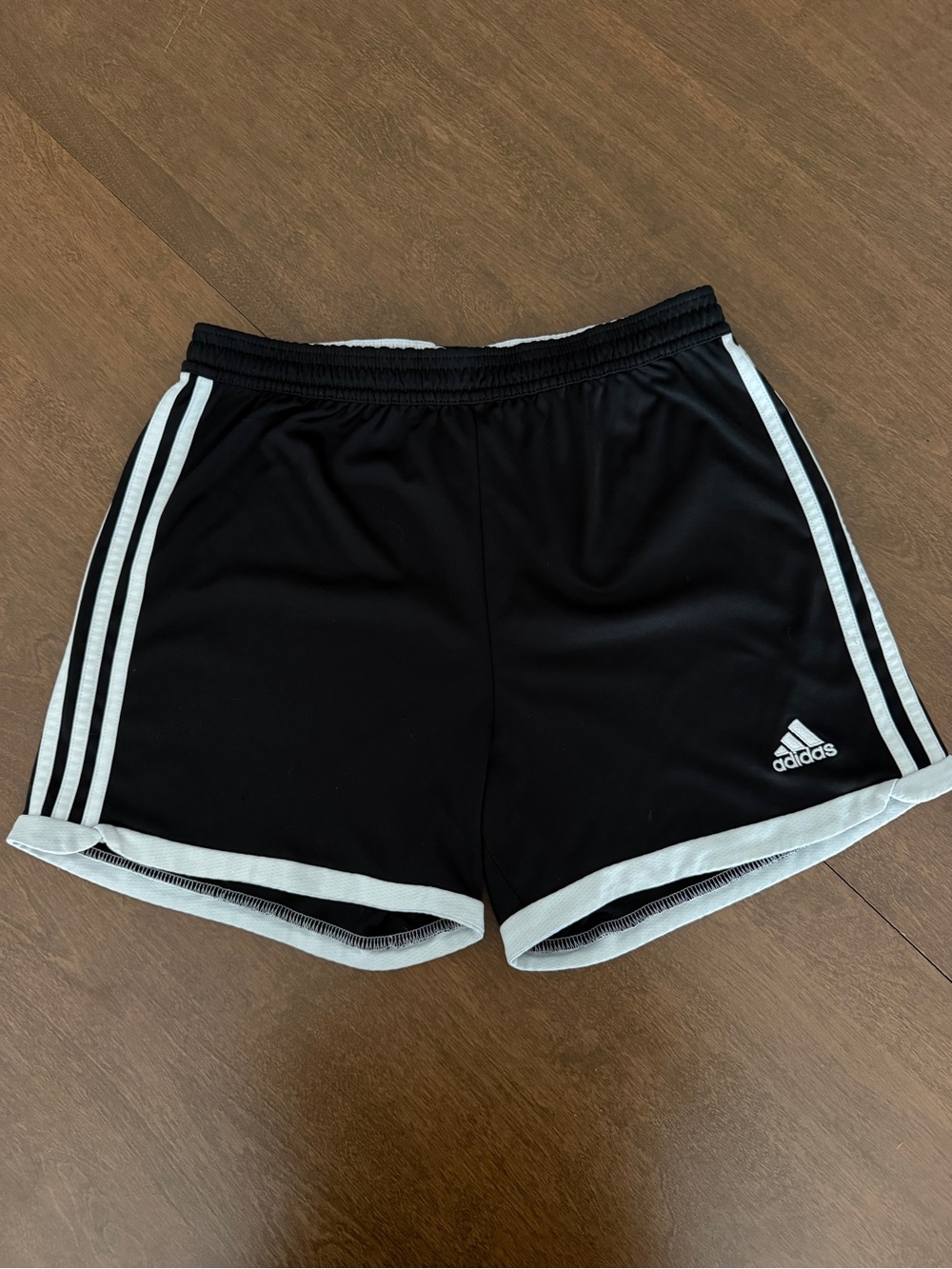 Adidas Climacool Women Shorts Black White 3 Stripe Size S